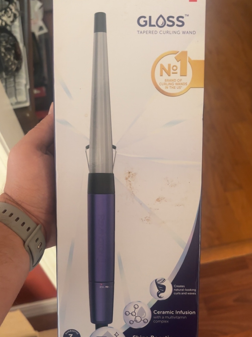 Tapered Curling Wand - Purple
